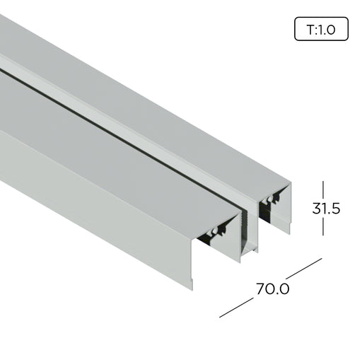 Aluminum Economy Sliding Door Profile KD3149-A Aluminium Extrusion Profiles ALUCLASS - ALUCLASS MY