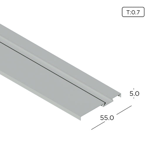 Aluminium Partition KP1031-1 Aluminium Skirting Profile ALUCLASS - ALUCLASS MY