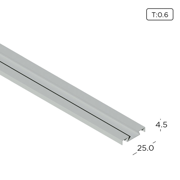 Frame Capping Aluminium Extrusion Partition Frame Top Hat / UM-3 / Capping Profile K ...