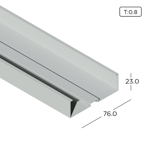 Aluminium Partition KP5038 Aluminium Thick Mould Profile ALUCLASS - ALUCLASS MY