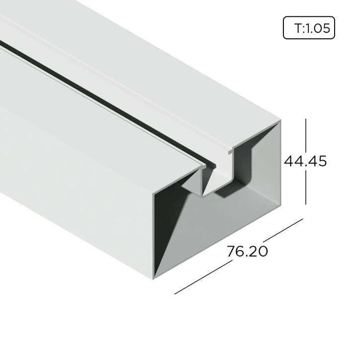 Aluminium Extrusion Shopfront Profile Thickness 1.05mm KS3907 ALUCLASS - ALUCLASS MY
