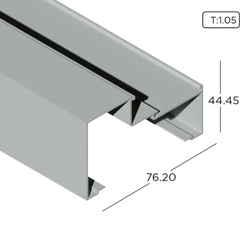 Aluminium Extrusion Shopfront Profile Thickness 1.05mm KS3911 ALUCLASS - ALUCLASS MY