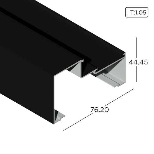 Aluminium Extrusion Shopfront Profile Thickness 1.05mm KS3911 ALUCLASS - ALUCLASS MY