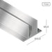 Aluminium Extrusion Bracket Thickness 5.00mm KW1233 ALUCLASS - ALUCLASS MY