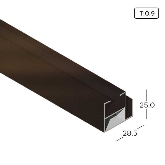 Aluminium Extrusion Inner Hook (Sliding Window Economy) Profile Thickness 0.90mm KW1504-4 ALUCLASS - ALUCLASS MY