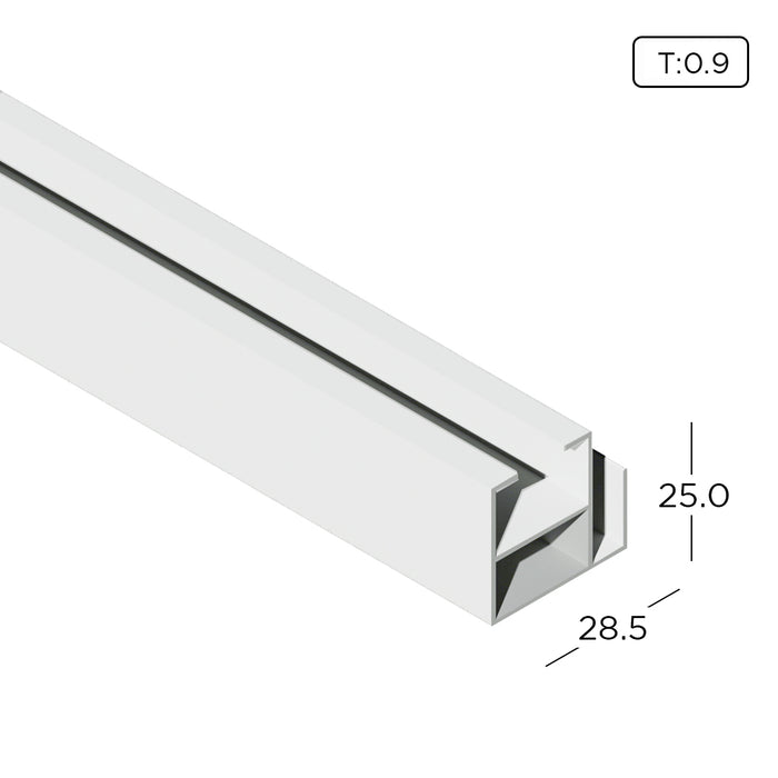 Aluminium Extrusion Inner Hook (Sliding Window Economy) Profile Thickness 0.90mm KW1504-4 ALUCLASS - ALUCLASS MY