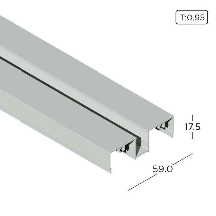 Window Cladding Adaptor Aluminium Extrusion Fixed Glass Adapter (Economy Sliding Window) Profi ...