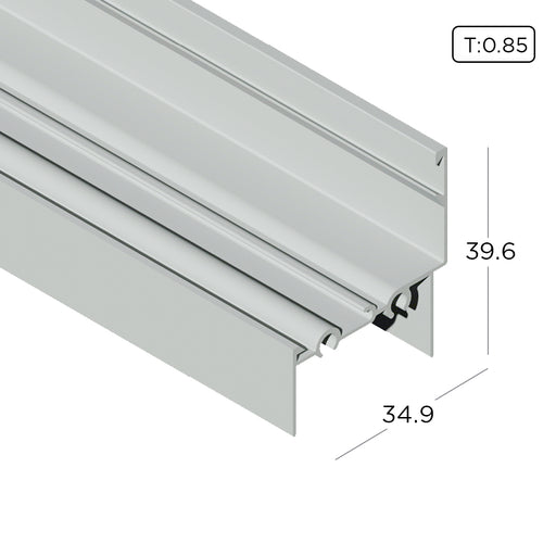 Aluminium Extrusion Outer Frame (Economy Casement Window) Profile Thickness 0.85mm KW4101 ALUCLASS - ALUCLASS MY