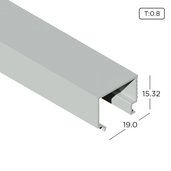 Aluminium Extrusion (Economy Casement Window) Beading Profile Thickness 0.80mm KW4104 ALUCLASS - ALUCLASS MY