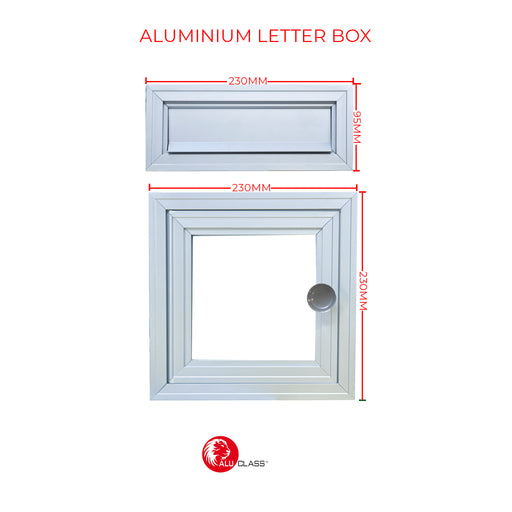 ⚡READY STOCK⚡ Aluminium Letter Box/ Peti Surat Aluminium (Head & Tail Panel Set) ALUCLASS AA-L.BOX(WO LOCK)NA-230X230X95 - ALUCLASS MY