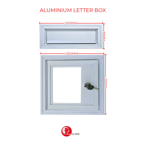 ⚡READY STOCK⚡ Aluminium Letter Box/ Peti Surat Aluminium (Head & Tail Panel Set) ALUCLASS AA-L.BOX(WO LOCK)NA-230X230X95 - ALUCLASS MY
