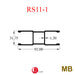 Aluminium Roller Shutter Profile 1.20mm RS11-1 Aluminium Extrusion Profiles ALUCLASS - ALUCLASS MY