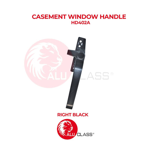 (Bundle of 4) Casement Window Handle ALUCLASS (AA-HD402A (L/R)-BLACK/SILVER/WHITE) - ALUCLASS MY