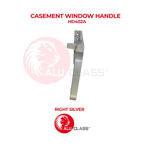 (Bundle of 4) Casement Window Handle ALUCLASS (AA-HD402A (L/R)-BLACK/SILVER/WHITE) - ALUCLASS MY