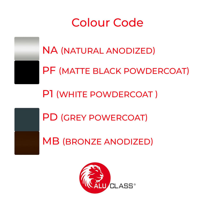 Aluminium Extrusion Inner Frame (Economy Casement Window) Profile Thic ...