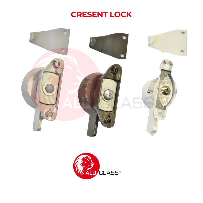 (Bundle of 4) Mini Crescent Lock 005 (AA-(S) 005(W) L/H, AA-(S) 005(W) R/H, AA-(S) 005(NA) L/H, AA-(S) 005(NA) R/H) - ALUCLASS MY