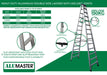 ✨SELF-PICKUP ONLY✨ ALUCLASS GENUINE - Heavy Duty Aluminium Welded Ladder (14 Steps Double Sided)  AL-14SDWL - ALUCLASS MY