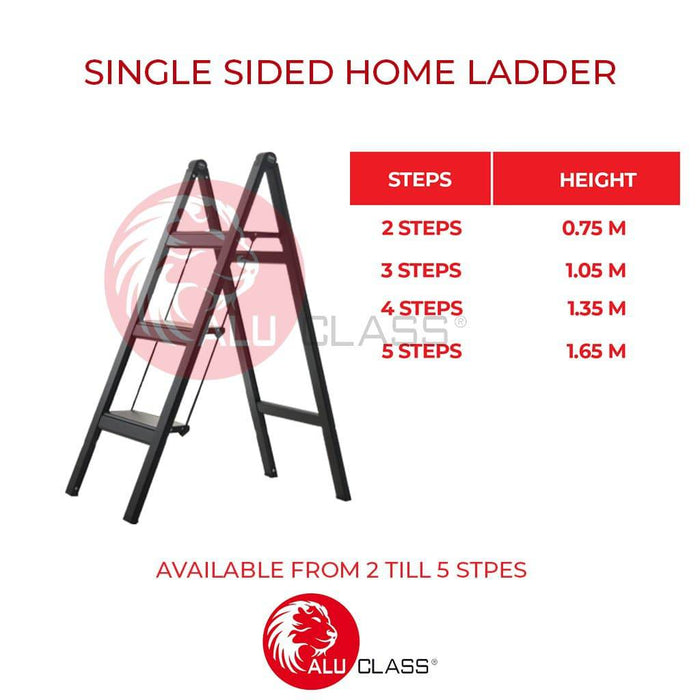 ⚡READY STOCK⚡ Household Aluminium Slim 5-Step Stool/Ladder ALUCLASS ONLINE AL-AWN 5SSL - ALUCLASS MY