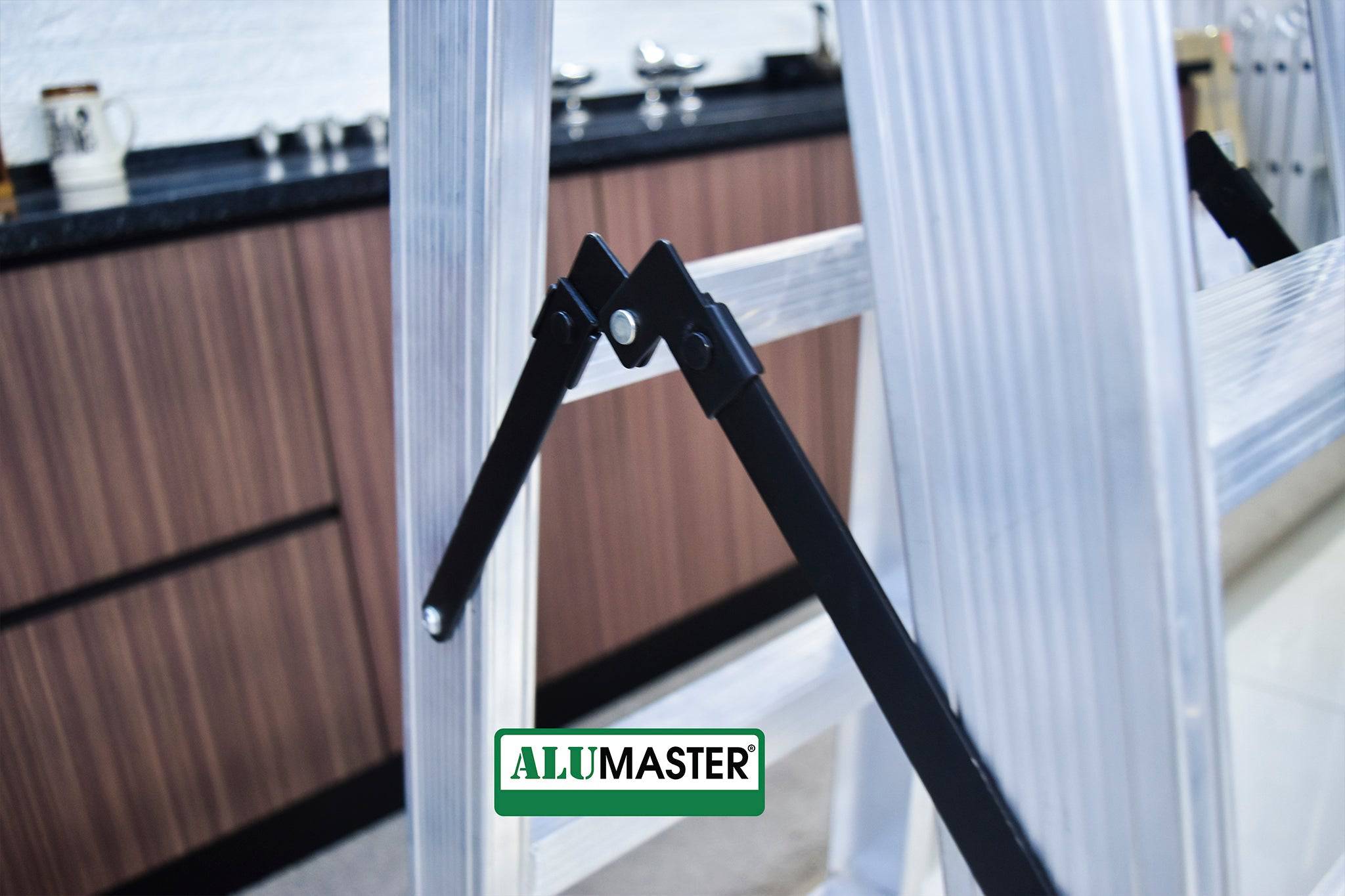 READY STOCK Alumaster Heavy Duty Aluminium Welded Ladder (6 Steps Dou ...