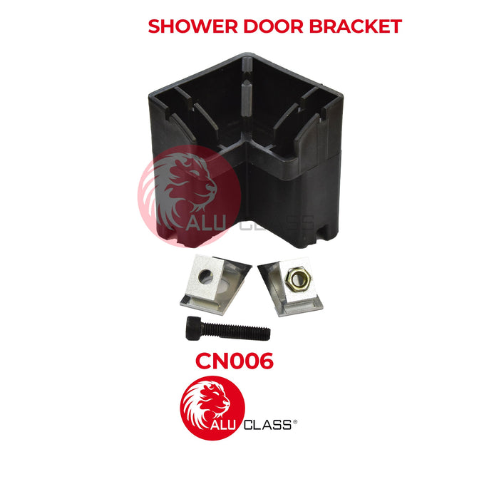 (Bundle) Shower Door Bracket Outer and Inner Frame (AA-CN004(FLAT)) / (AA-CN006(OUTERFRAME)) - ALUCLASS MY