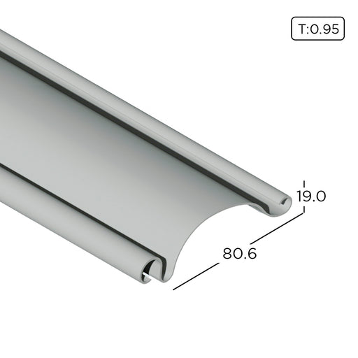 Aluminium Roller Shutter Blade Profile 0.95mm RS14-1 Aluminium Extrusion Profiles ALUCLASS - ALUCLASS MY