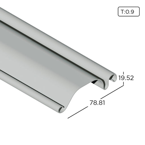 Aluminium Roller Shutter Blade Profile 0.90mm RS16-1 Aluminium Extrusion Profiles ALUCLASS - ALUCLASS MY